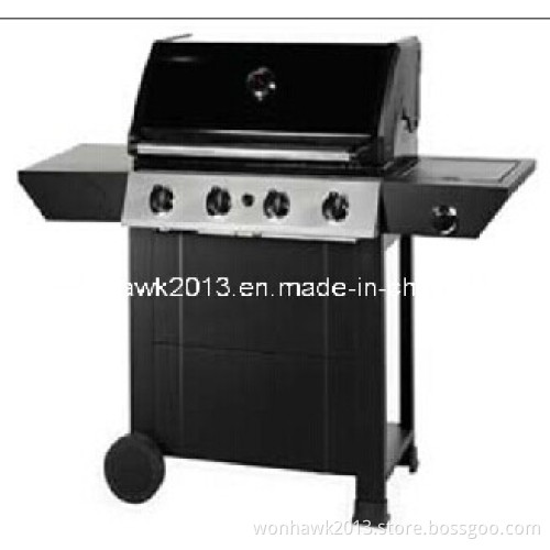 Black Powder Coated BBQ with Four Burners with CE (SB-V35S)
